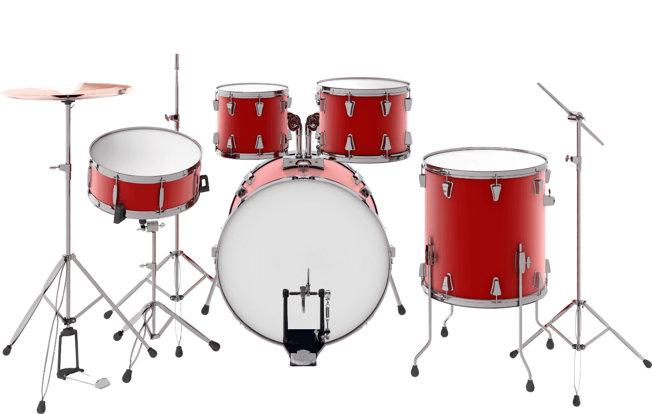 Realistic 3D Drum Kit